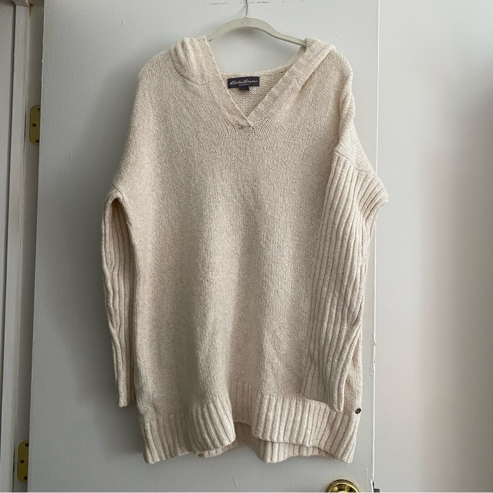 Cream Hooded Sweater